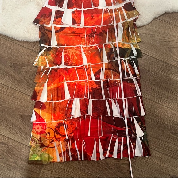 Colorful Ruffle Dress Size L - Picture 4 of 4